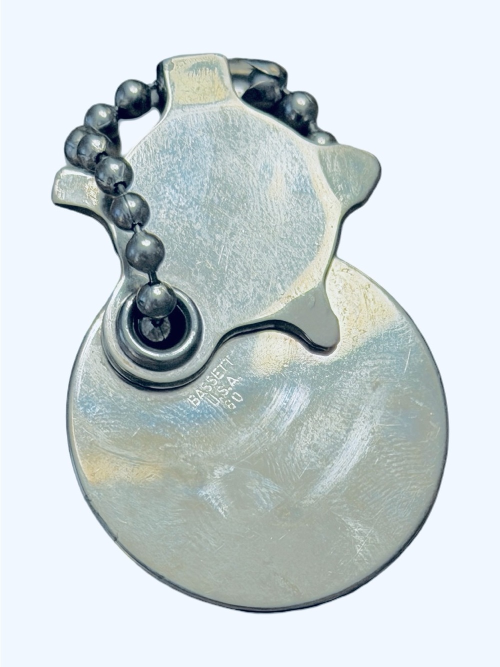 Sterling silver Vintage screwdriver Fob with Ball Chain bottle opener